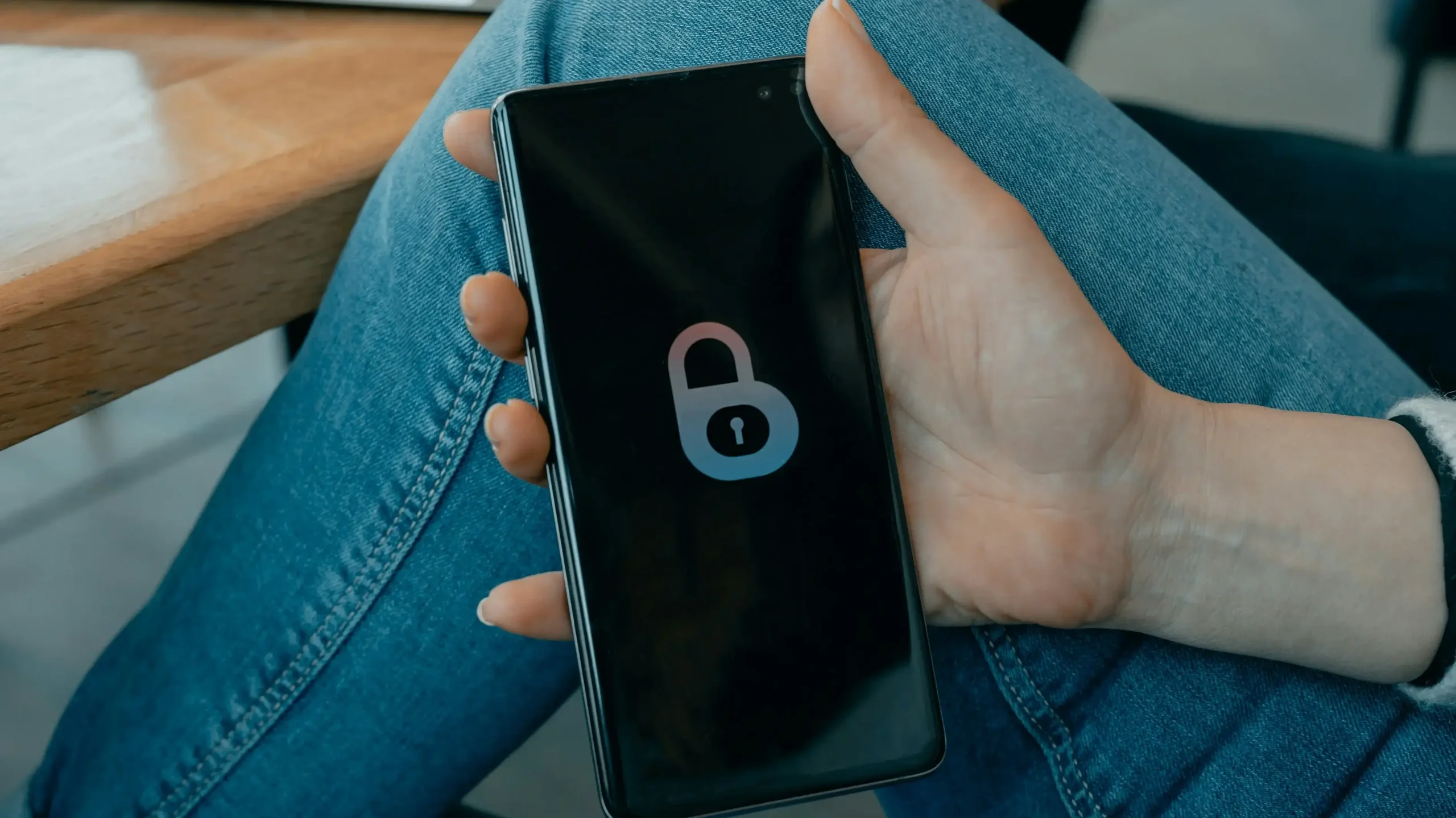 Smartphone with lock icon representing online dating safety and privacy protection